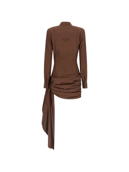 Rochie mini Giuseppe Di Morabito drapată de costum maro
