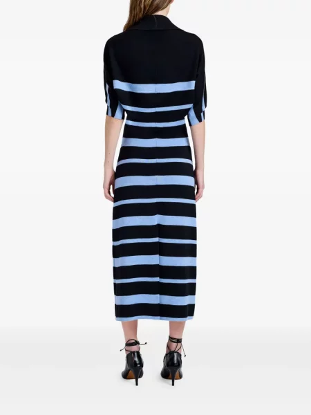 Костюм миди рокля Proenza Schouler до коляното синьо