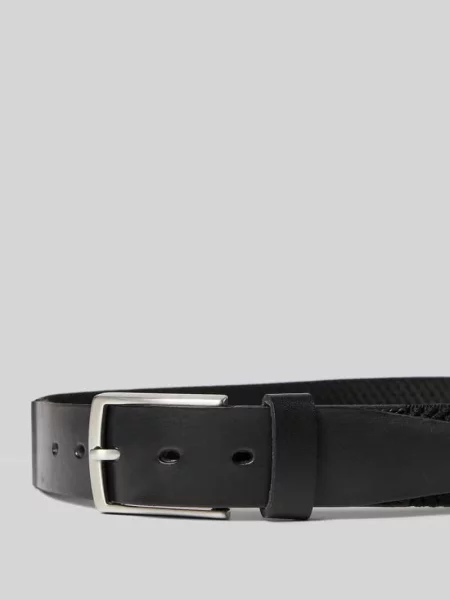 Ze skóry i tkaniny Lloyd Men's Belts czarny