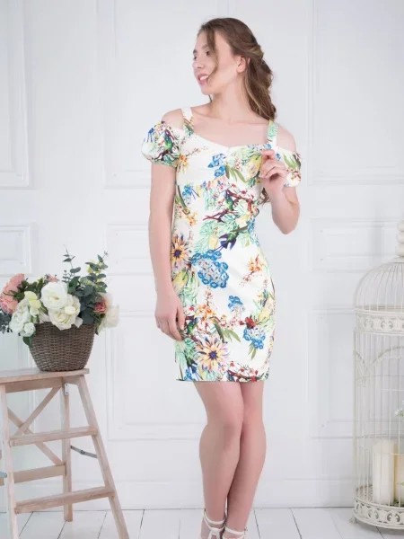 Сукня міні All Posa білий