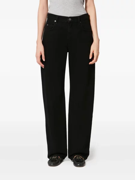 Blugi evazați Isabel Marant negru
