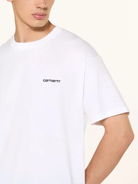 Tričko Carhartt WIP S/S Script Embroidery T-Shirt White M bílé