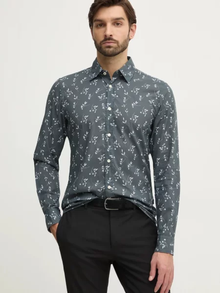 Joop! camasa din barbati cu guler clasic regular gri