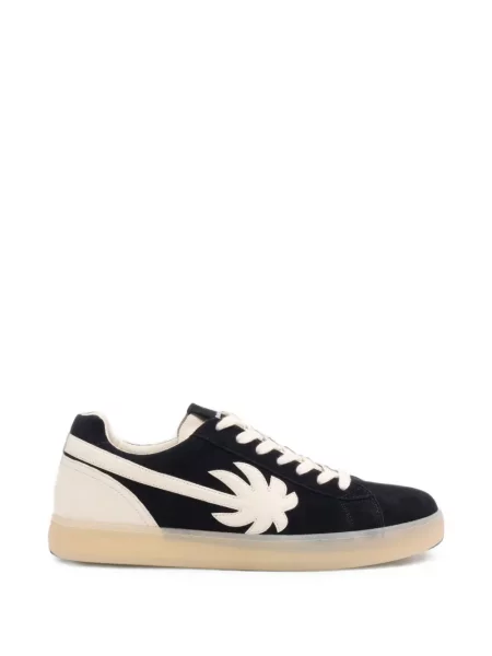 Pantofi tenis Palm Angels din piele de căprioară tenis negru