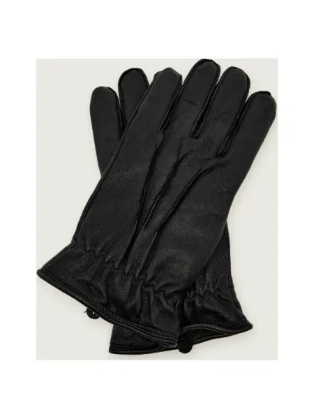UGG Bőr kesztyű 3 Point fekete