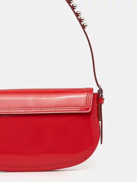 Кожаная сумка Bally красная