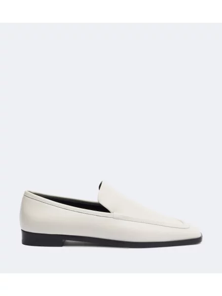 Pantofi loafer A.emery din piele alb