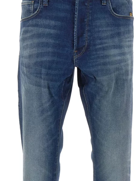 Blugi G-star Raw cu autograf albastru