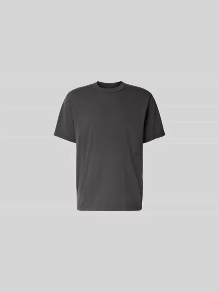 T-shirt w kroju regular fit z haftowanym logo Annarr czarna