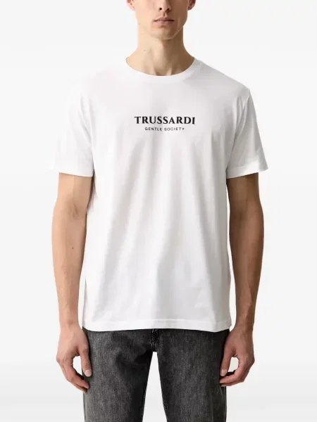 Tricou Trussardi cu imagine alb
