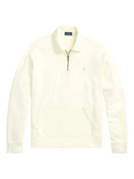 Tricou Polo Ralph Lauren din piele cu broderie în carouri maro