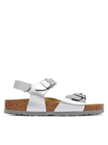 Sandale Birkenstock Rio As Flowers D Srebrna