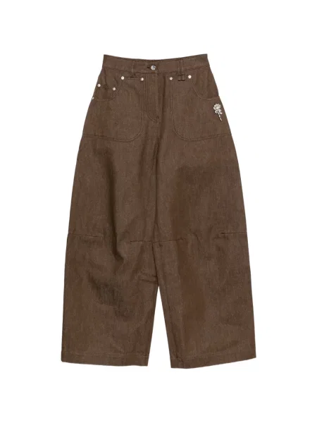 Blugi cu picior larg Simone Rocha maro