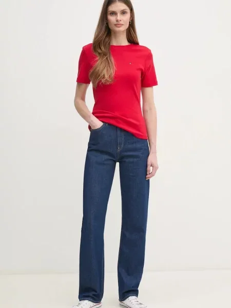 Tommy Hilfiger tričko dámske červená