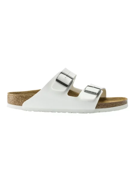 Klapki Birkenstock zamszowe białe