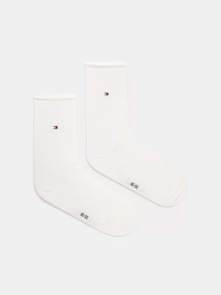 Чорапи Tommy Hilfiger 2 чифта бяло