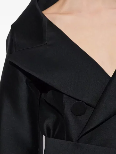 Palton Dsquared2 de lână negru