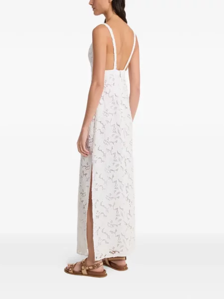 Rochie maxi Michael Kors din dantelă alb