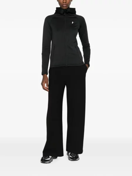 Hanorac cu fermoar Peak Performance cu imagine negru