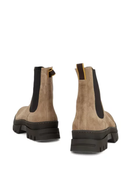 Botine Moorer din piele de căprioară chunky