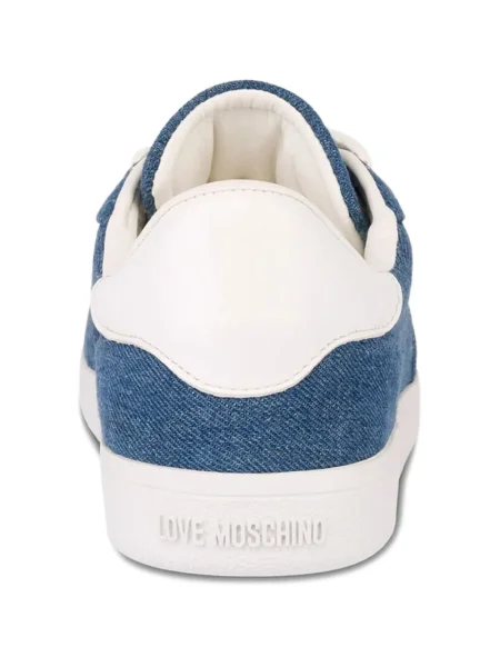 Маратонки Love Moschino с връзки с дантела синьо