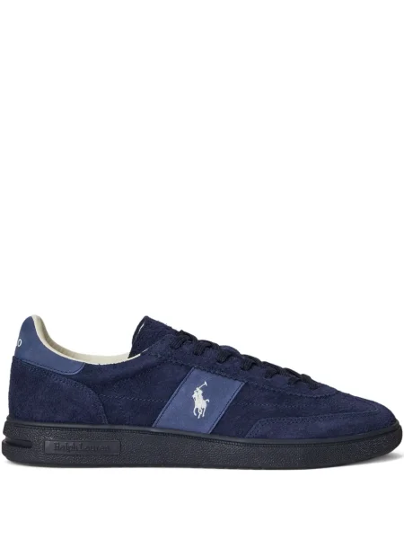 Șapcă Polo Ralph Lauren cu broderie din țesătură twill în carouri albastru