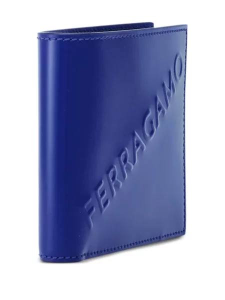 Portofel Ferragamo din piele albastru