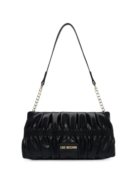 Colier Love Moschino cu volane negru
