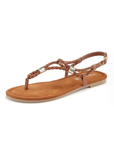 VIVANCE Flip-flops maro auriu
