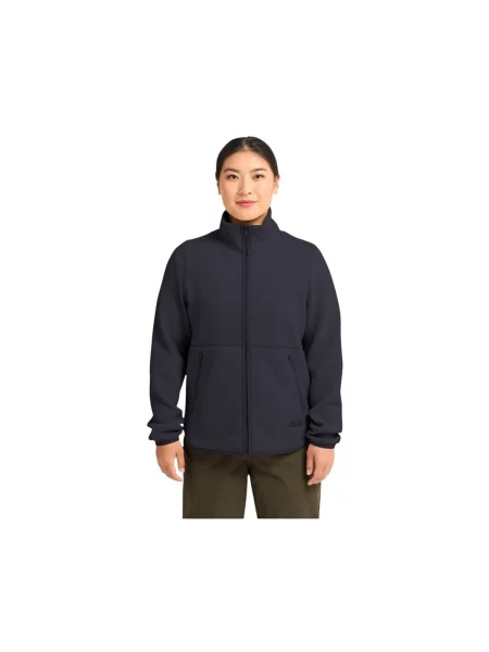 JACK WOLFSKIN Jachetă fleece funcțională LITE CURL închis albastru