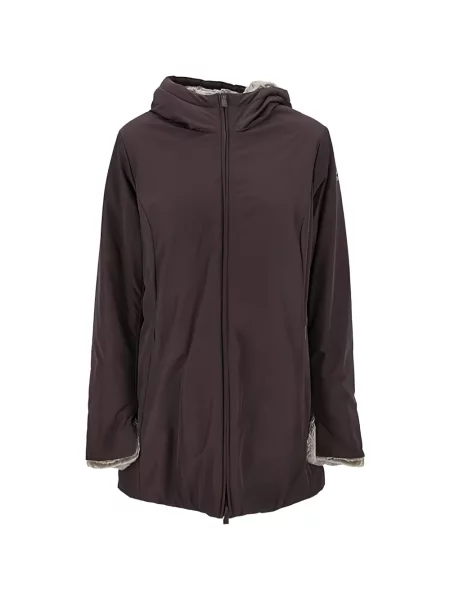 Futro futro Suns z kapturem brązowe