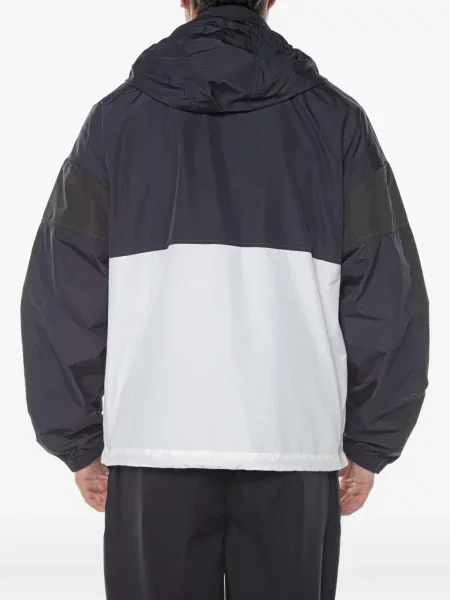Geacă Armani Exchange cu glugă albastru