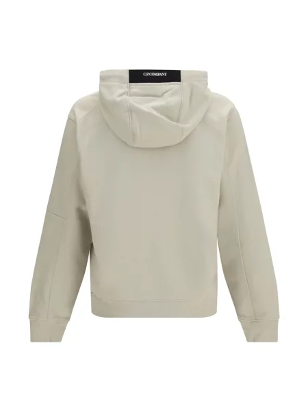 Bluza z kapturem C.p. Company polarowa z kapturem beżowa