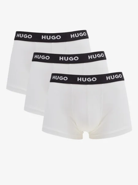 HUGO Boxeralsók piros / fekete fehér