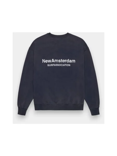 Bluza nierozpinana New Amsterdam Surf Association z logo niebieska