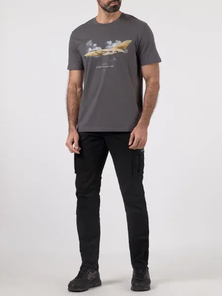 Футболка Aeronautica Militare серая