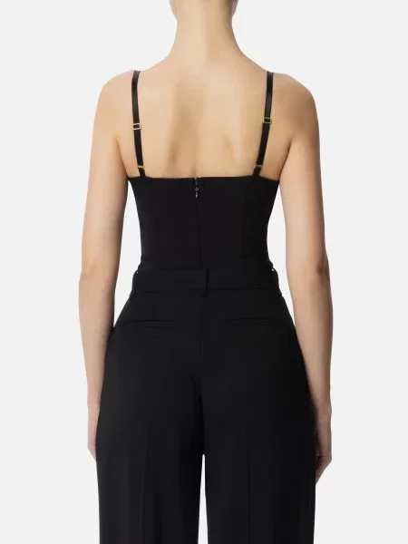 Блуза Elisabetta Franchi чорна
