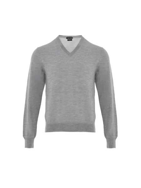 Dzianinowy sweter Tom Ford szary