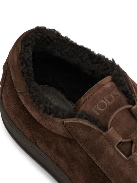 Sneakerși Tod's din piele de căprioară maro