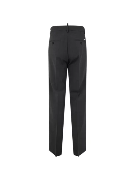 Spodnie Dsquared2 wełniane szare