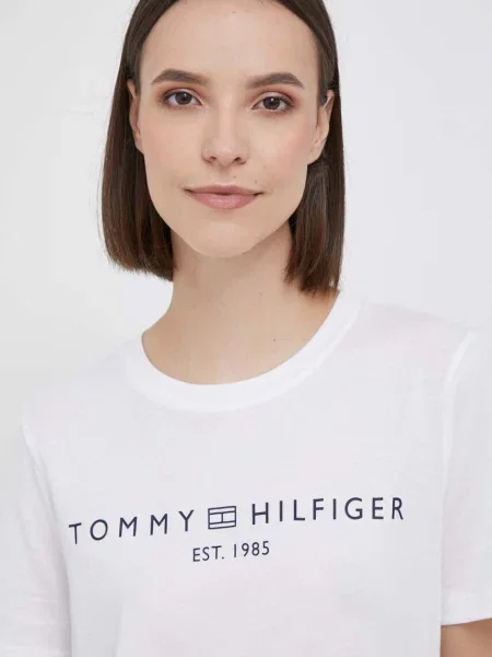 Тениска Tommy Hilfiger бяло