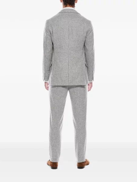 Costum Brunello Cucinelli cu model pepito gri