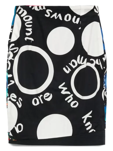 Sukně Versace Pre-owned s potiskem černé