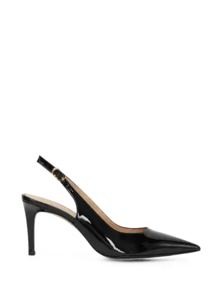 Pantofi cu toc Stuart Weitzman din piele slingback negru