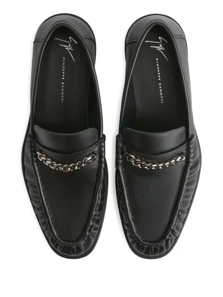 Pantofi loafer Giuseppe Zanotti din piele negru