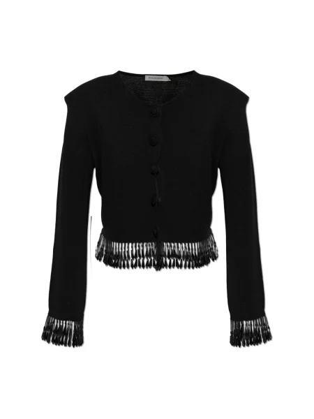 Lniany kardigan By Malene Birger czarny