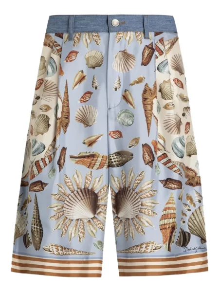 Bermude Dolce & Gabbana de mătase albastru
