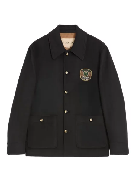 Geacă Valentino Garavani cu broderie negru