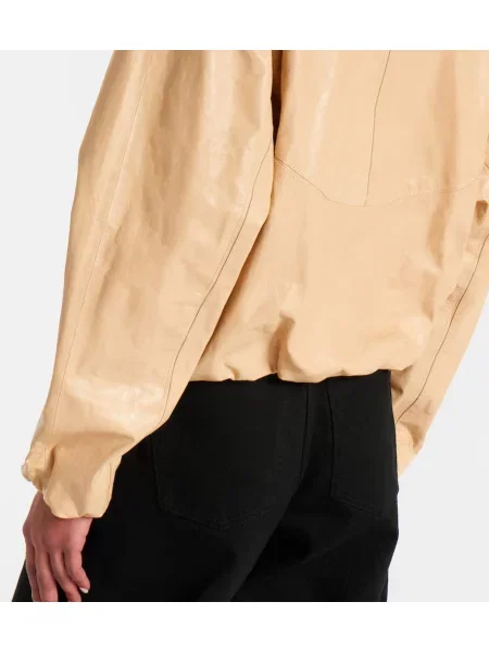 Geanta de piele Alaïa bej