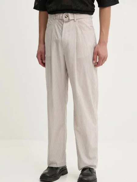 Панталон Nanushka FERRE с кройка тип чино бежово